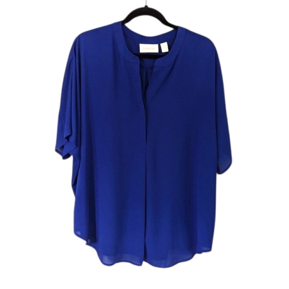 Like New Chico's Women's Blue Top Size 3 (=XL/16)